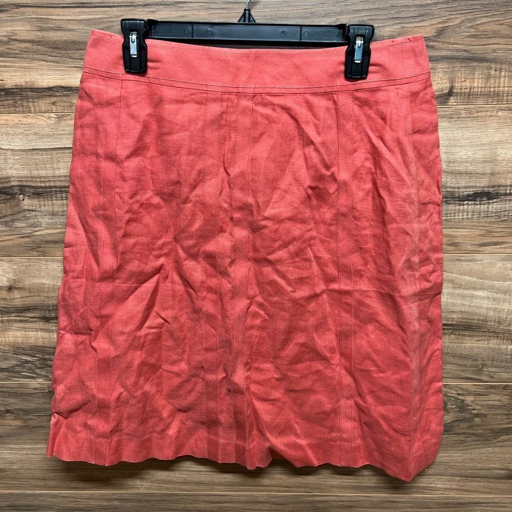 Ann Taylor linen blend skirt 10
